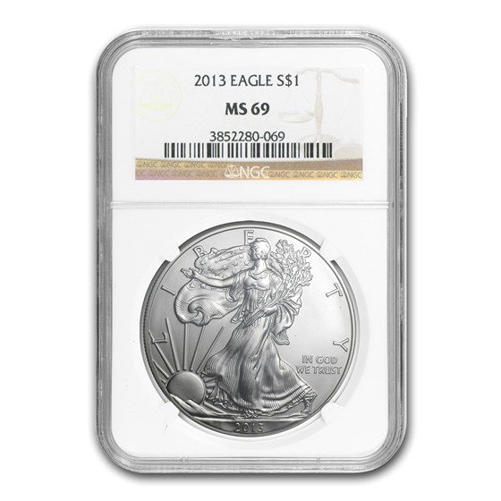 2013 Silver American Eagle MS-69 NGC 2013 Silver American Eagle MS-69 NGC